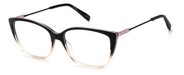 Premium Women Pierre Cardin Eyeglasses: P.C.8497 -Black Shaded Pink - SpecSMART Eye Clinic (Diagonal View)